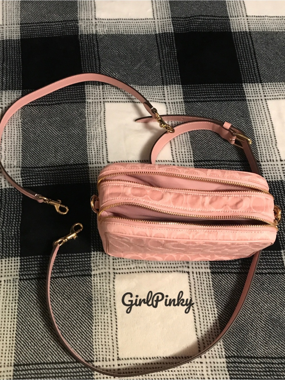 COACH CAREY CROSSBODY BAG (CER69) IN PINK DENIM NEW RELEASE!! - Picture 6 of 9